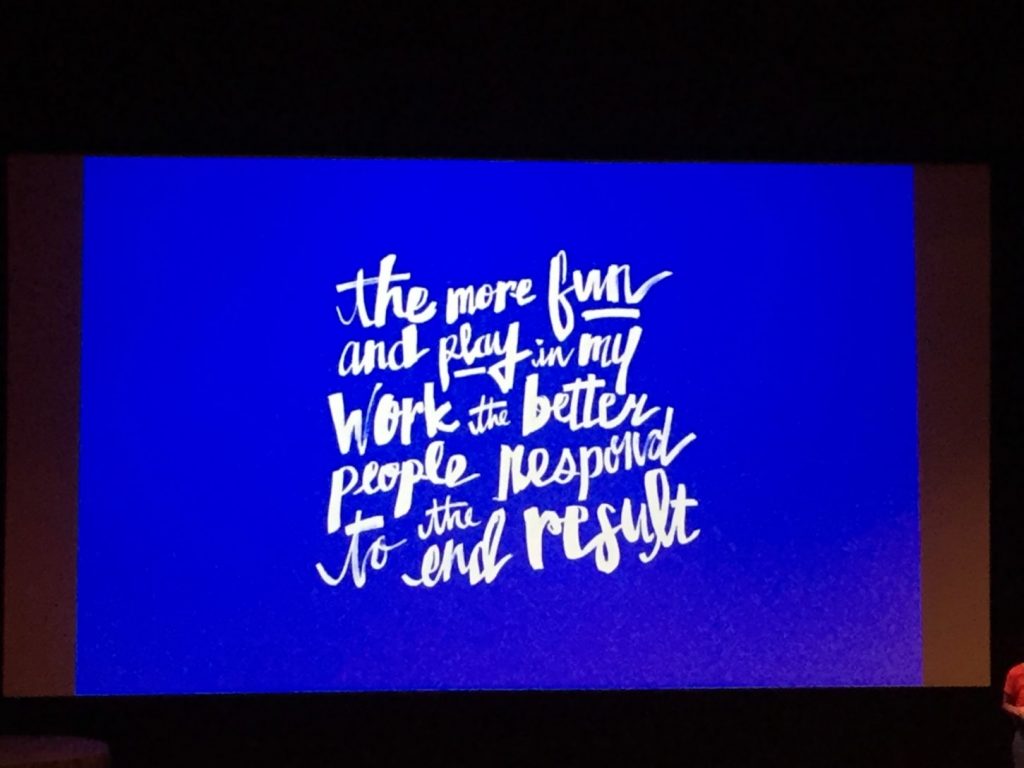 The More Fun and Play in My Work the Better People Respond to the end Result - Jessica Walsh