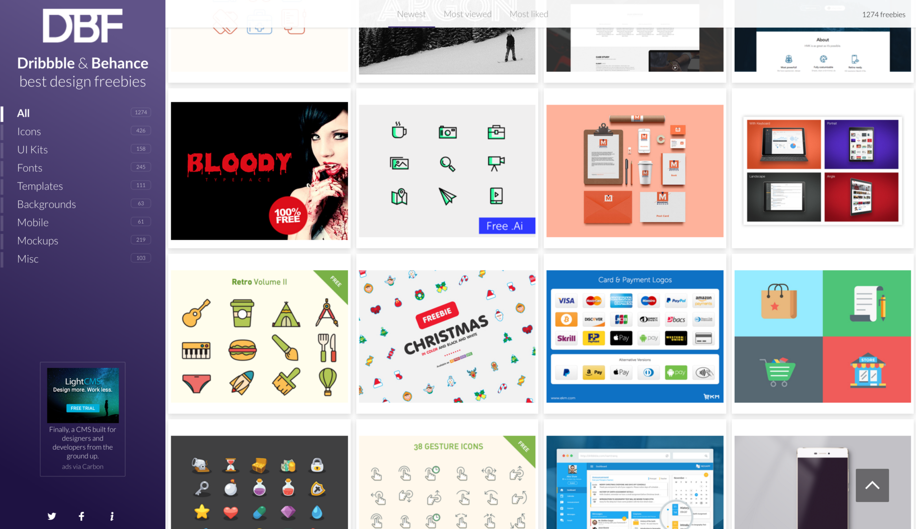 Dribble & Behance Freebies