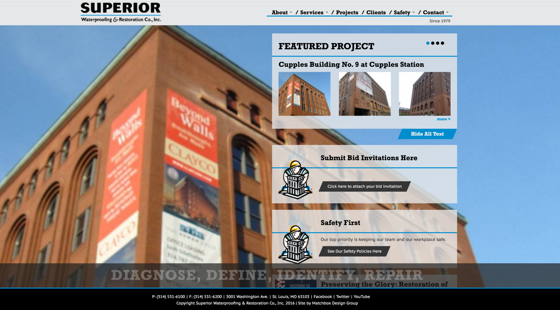 Superior Team Website Design was a challenging redesign for Matchbox Design Group, However we took care of it and delivered a great product to our clients.