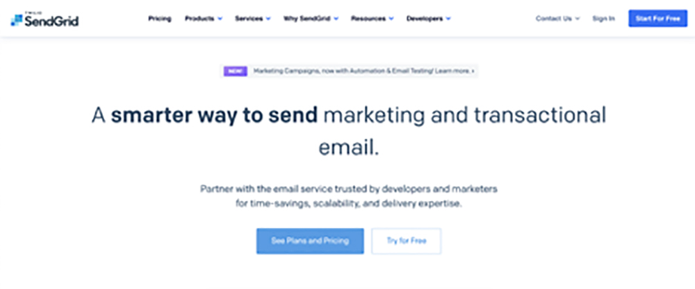 A smarter way to send marketing and transactional email