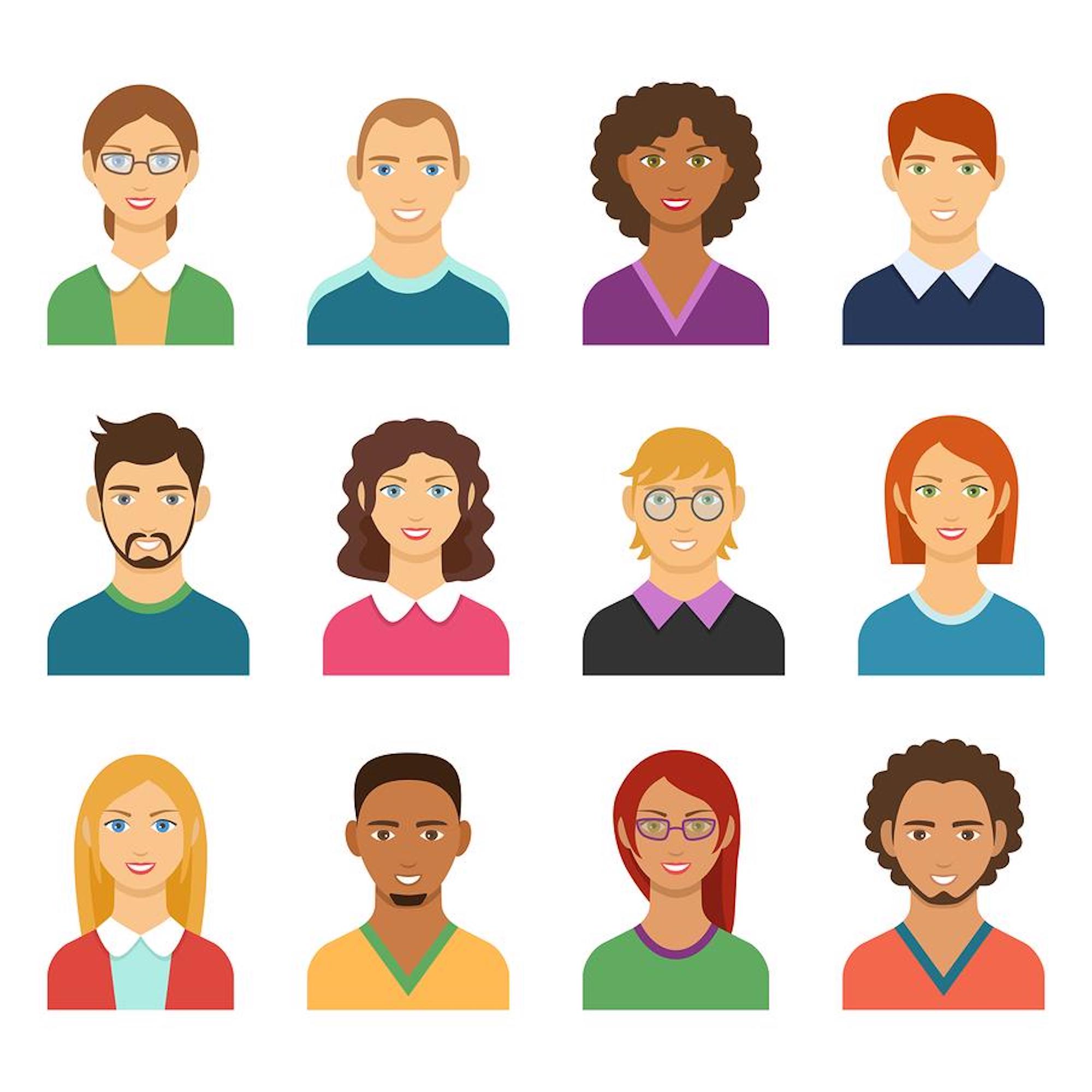 The many different buyer personas or target audiences.