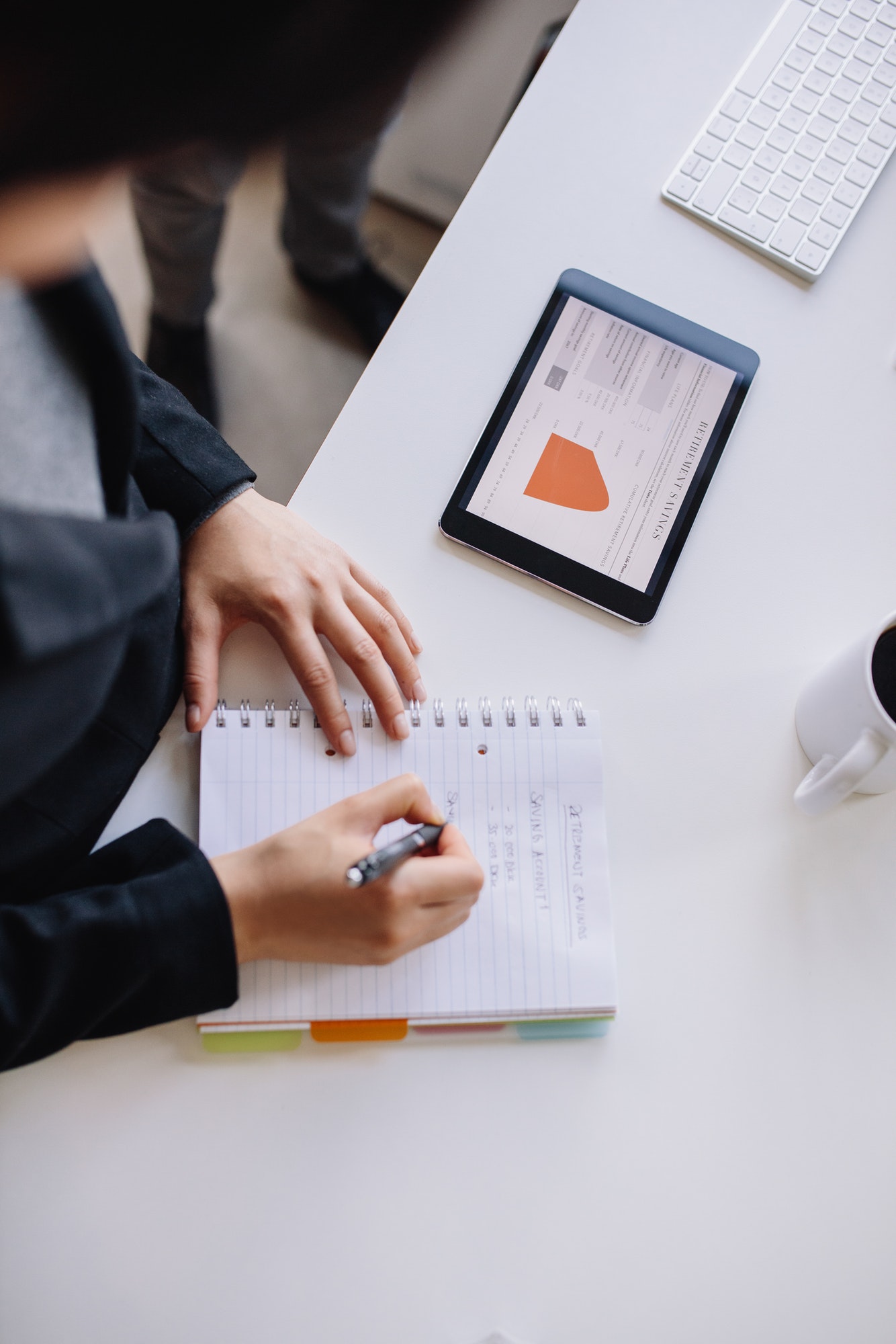 Businesswoman creating an ADA compliant checklist for 2020.