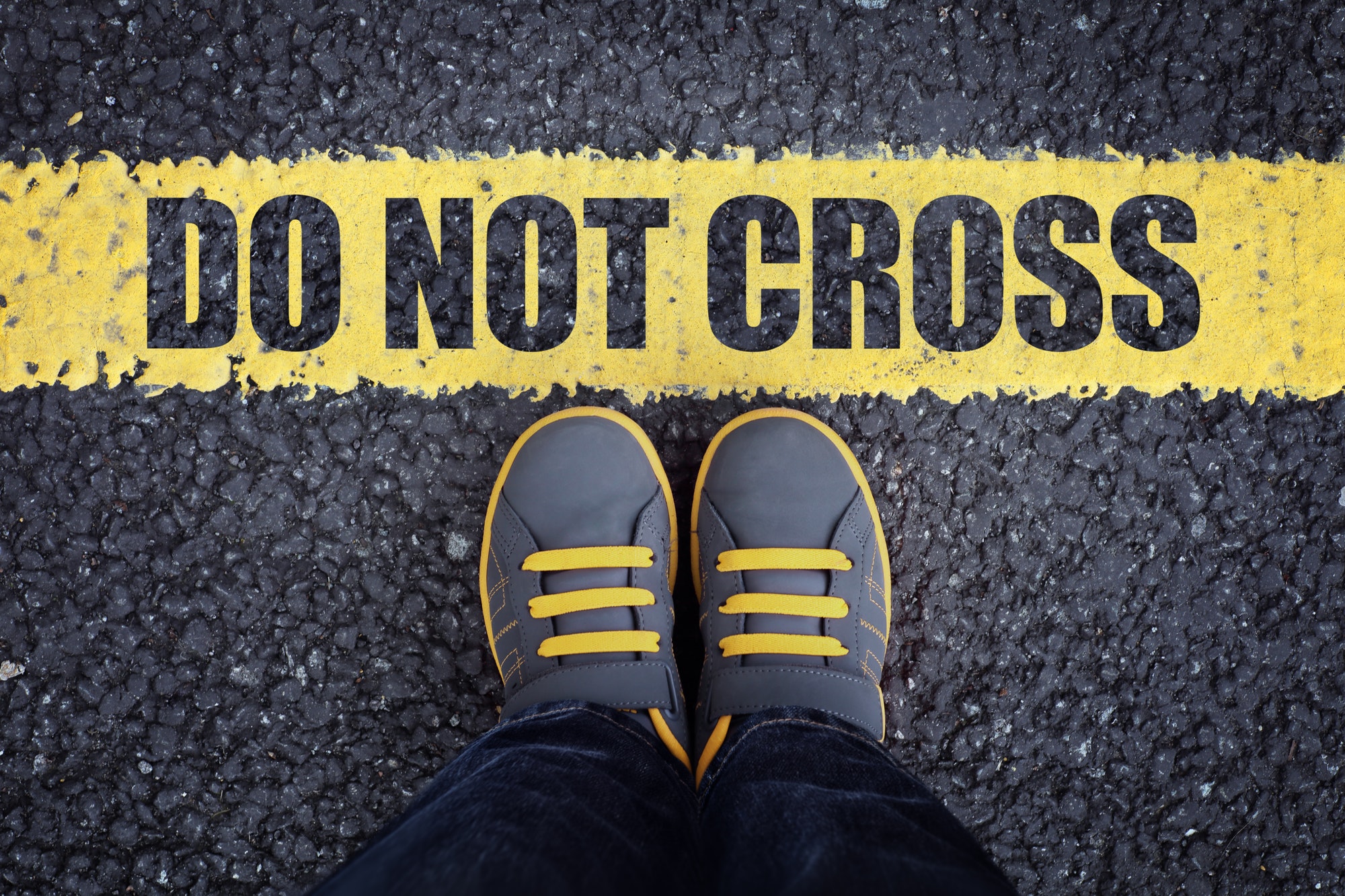 Do Not Cross the line. Be sure to develop strong restrictions.