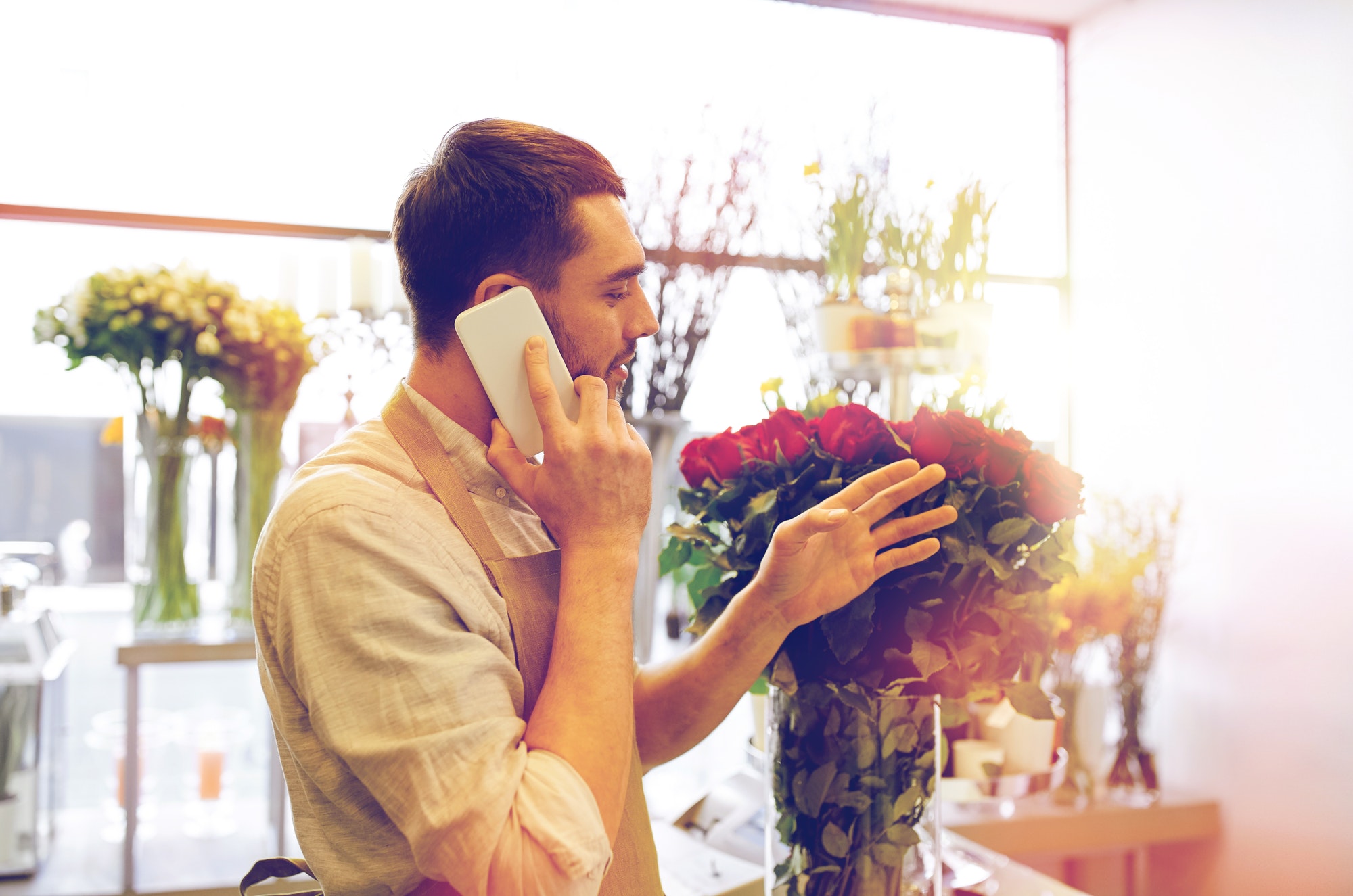 This man on the phone appears to know why sales call analytics is critical to digital marketing.