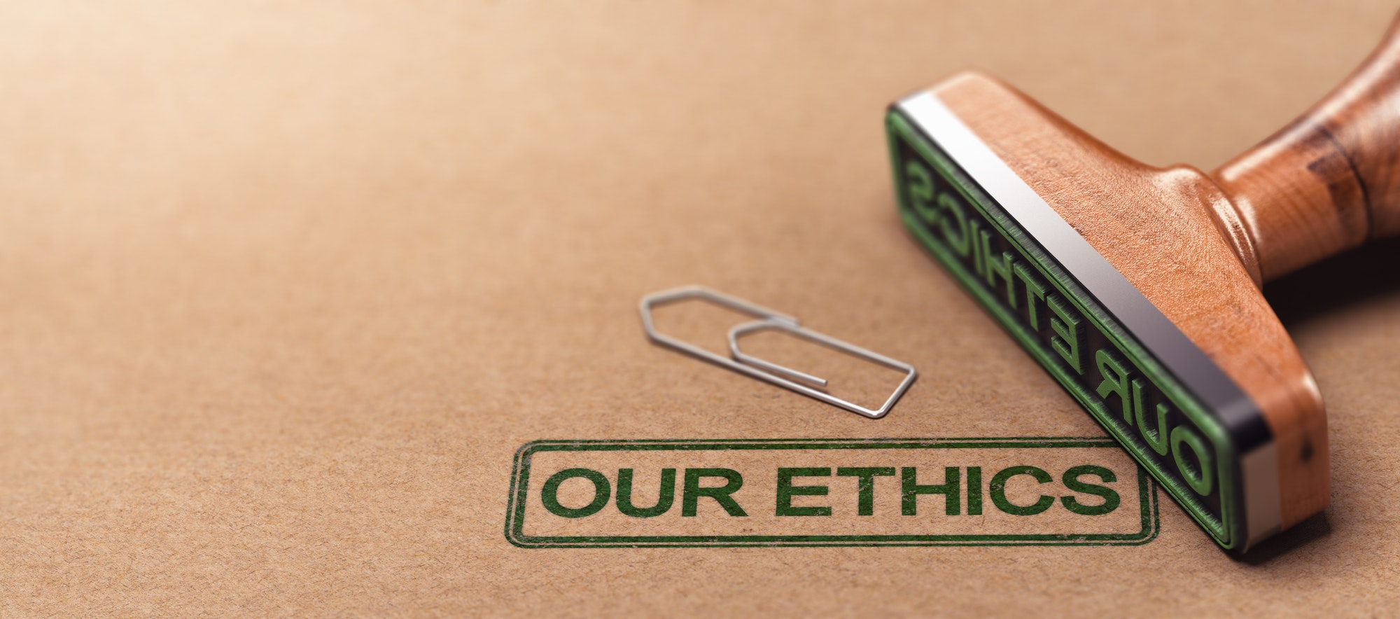 Our Ethics, Business Moral Principles lead us to being honest.