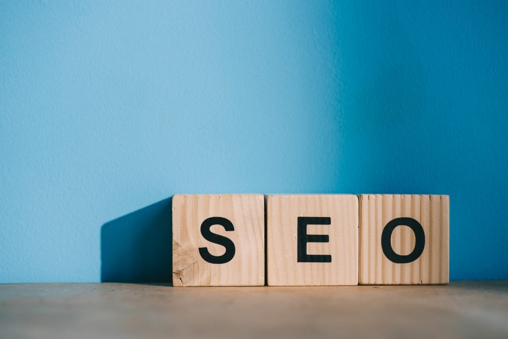 SEO written in blocks. International SEO.