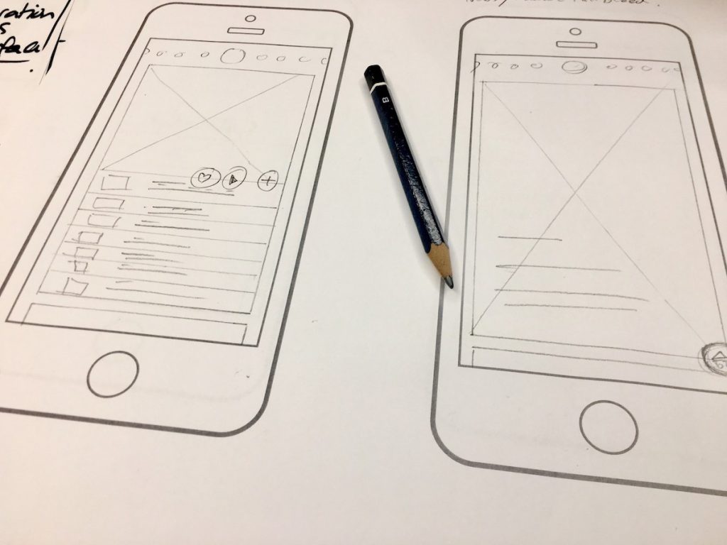 Mobile app sketched. 8 Tips To Optimize Your Mobile App.
