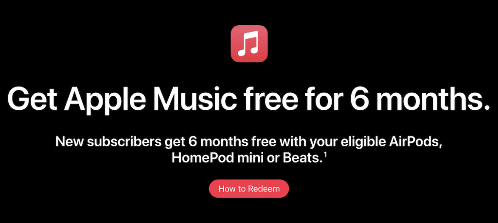 Get Apple Music for free screen. 6 Proven Ways To Create A Free Trial.