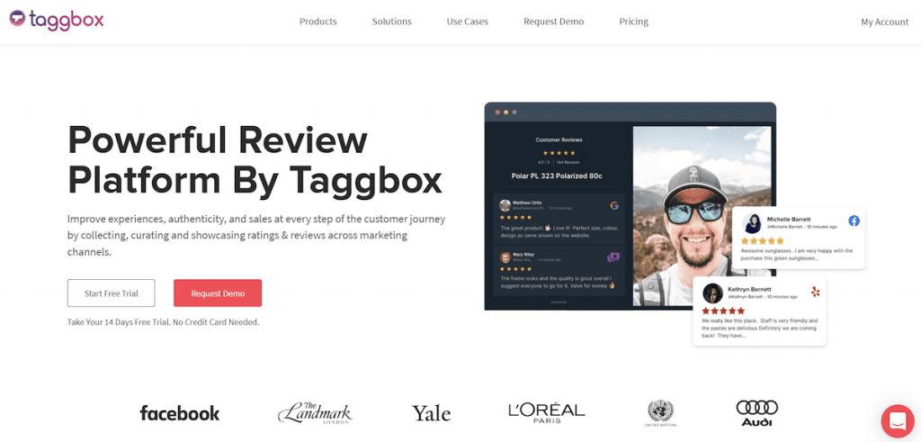 Taggbox is a powerful reviews platform.