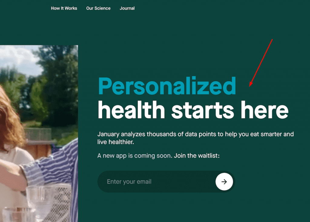 Focus On Them With Personalized Health Starts Here Written In Big Letters.