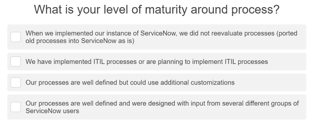 What Is Your Level Of Maturity Around Process