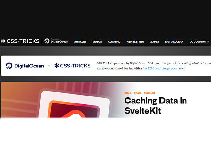 screen cap of CSS-Tricks website