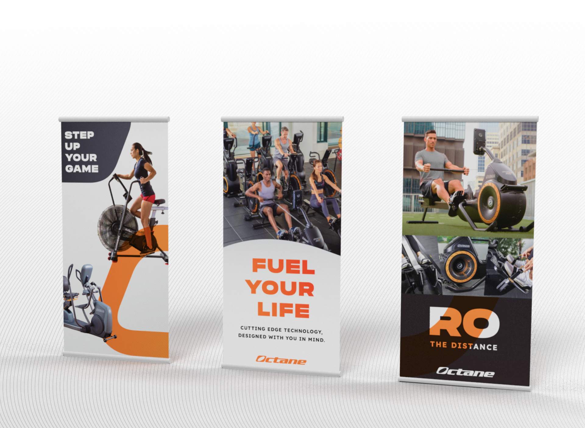 Octane Fitness Branding Materials.