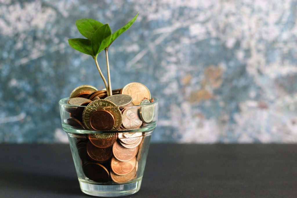 a jar of pennies