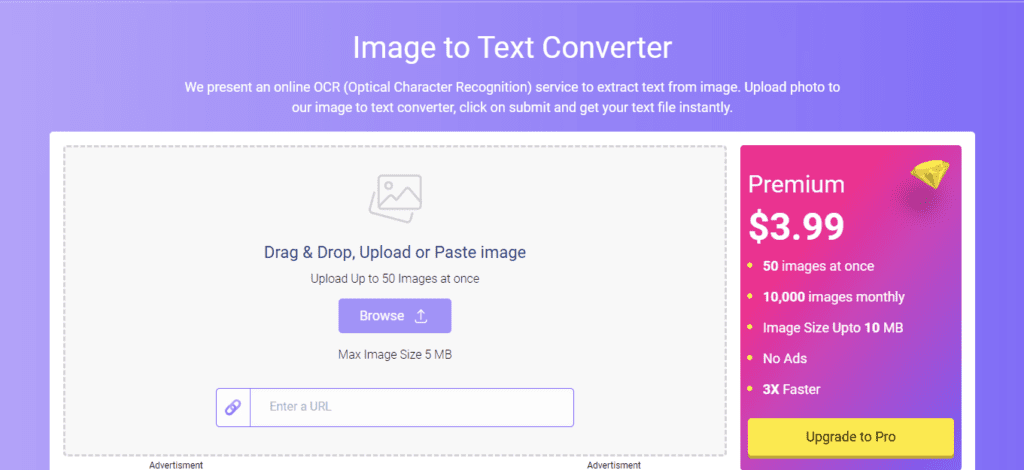 Image to Text Converter.