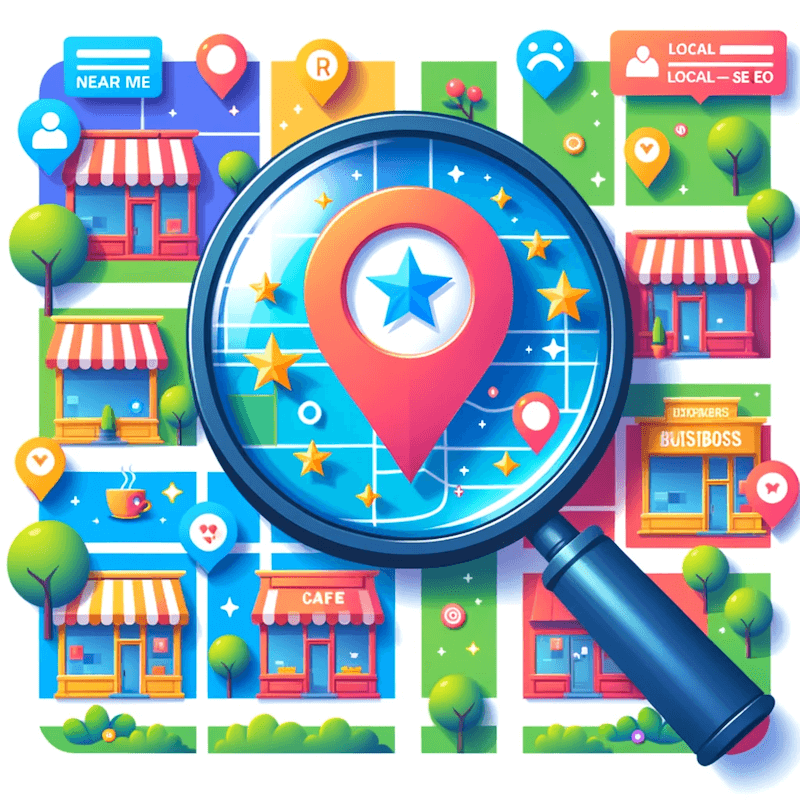 Illustration representing local SEO.