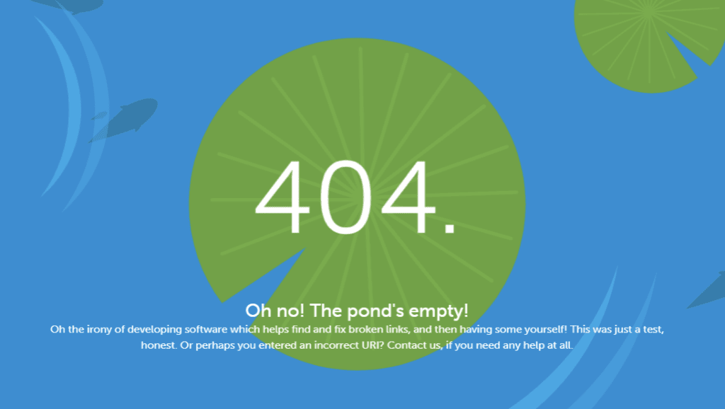 404 Page.