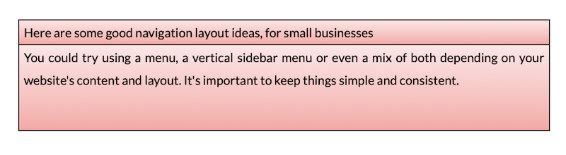 Navigational Layouts