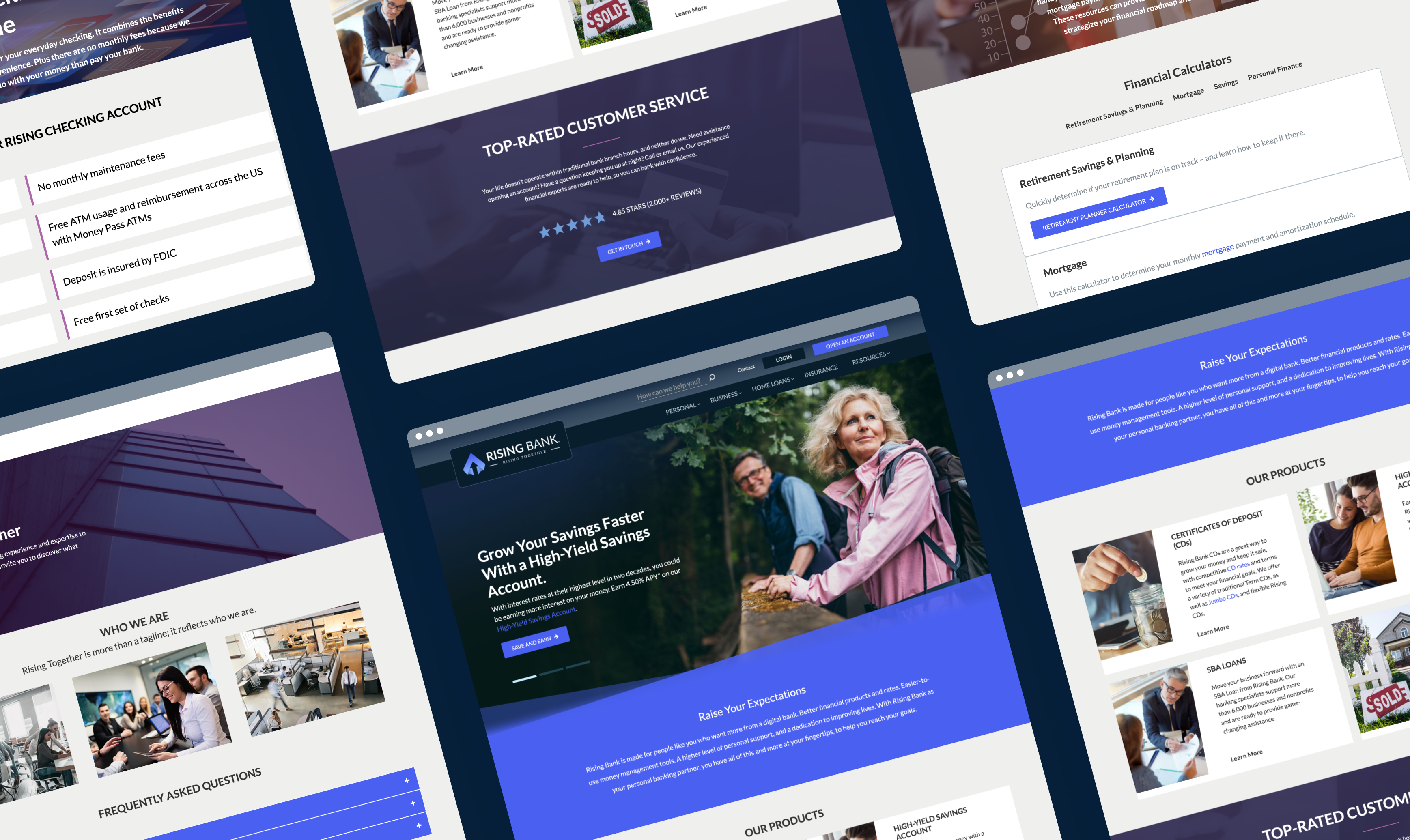 Rising Bank CMS Migration Examples.