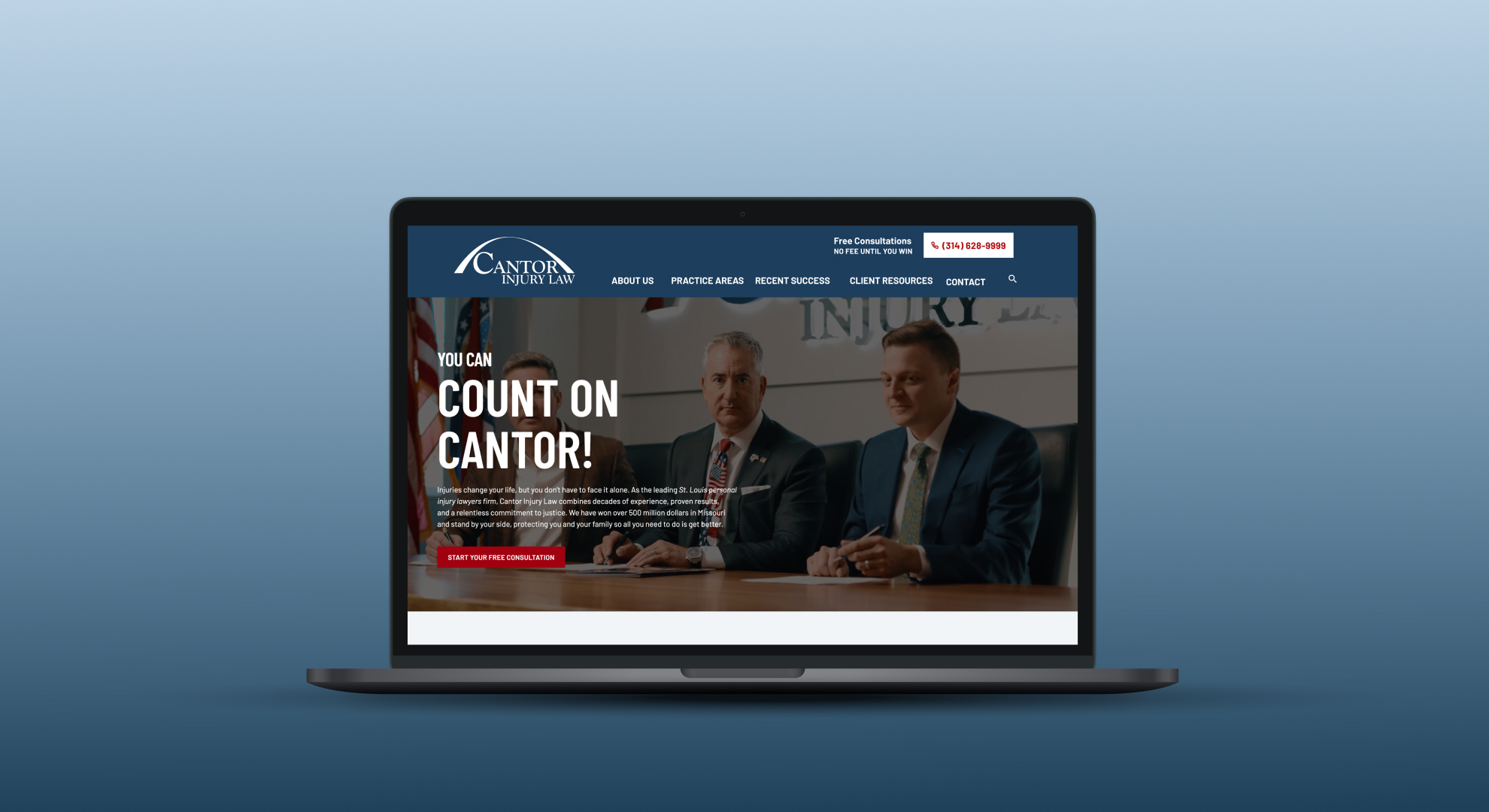 Cantor Injury Law Website Rebuild