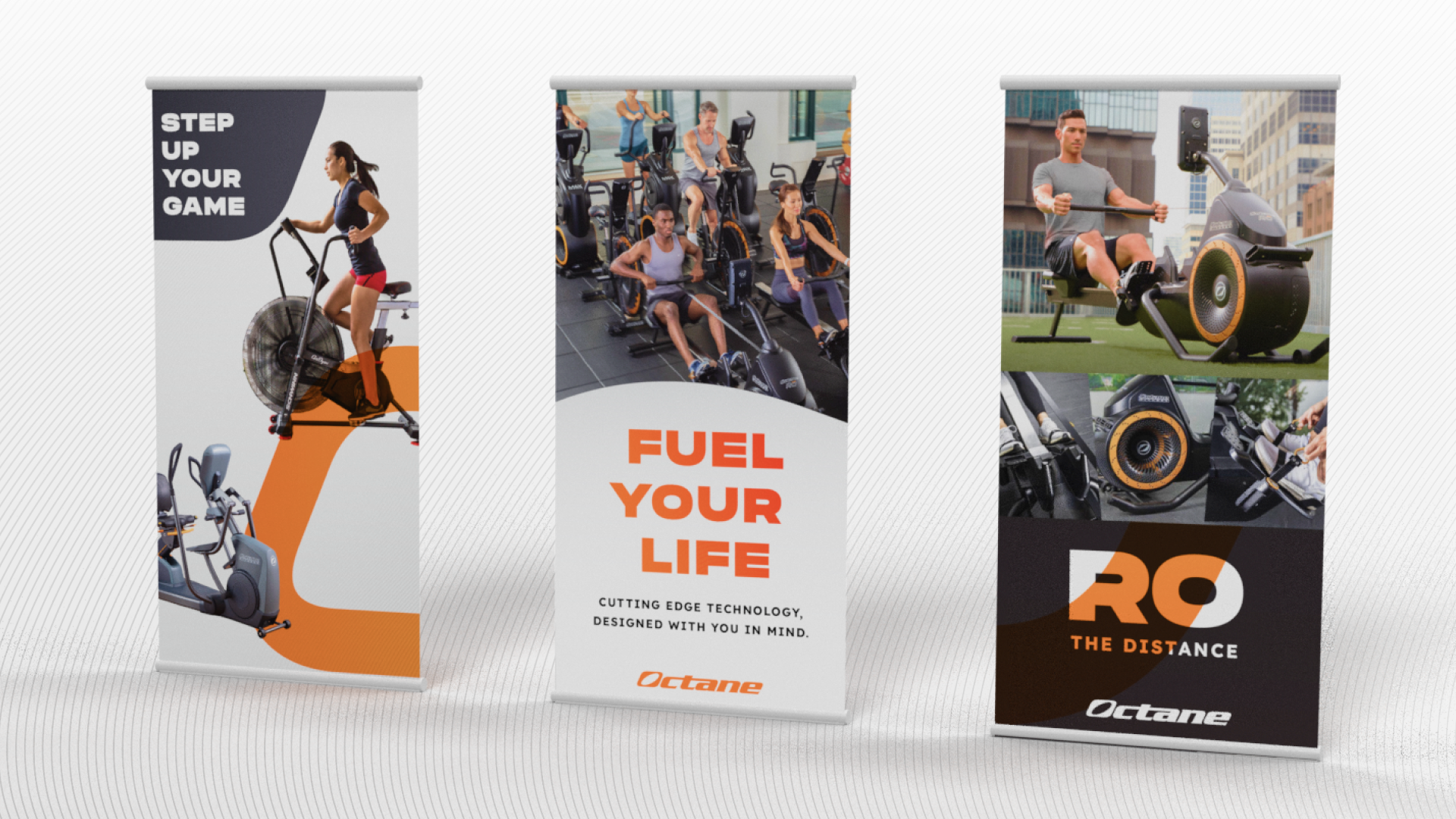 Octane Fitness Branding Materials.