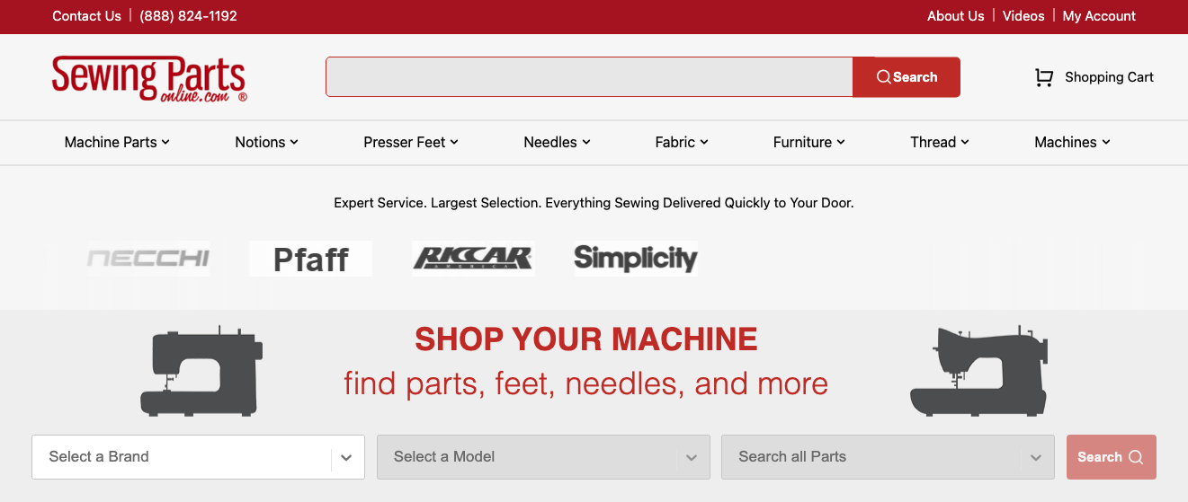 Sewing Parts Page. Why Simplicity Works.