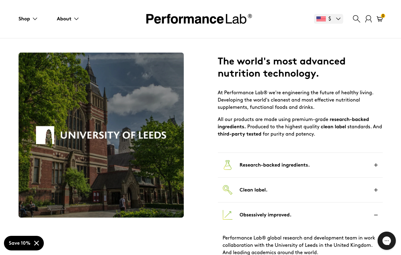 Beyond Aesthetics. Performance Lab